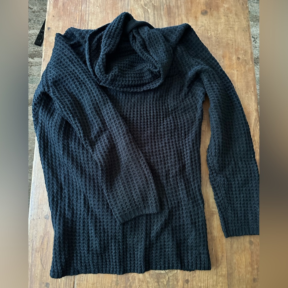 Black knit sweater